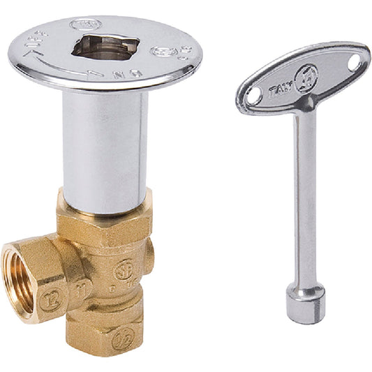 ProLine Angle Pattern 98,000 BTU Brass/Chrome Plated Log Lighter Gas Valve