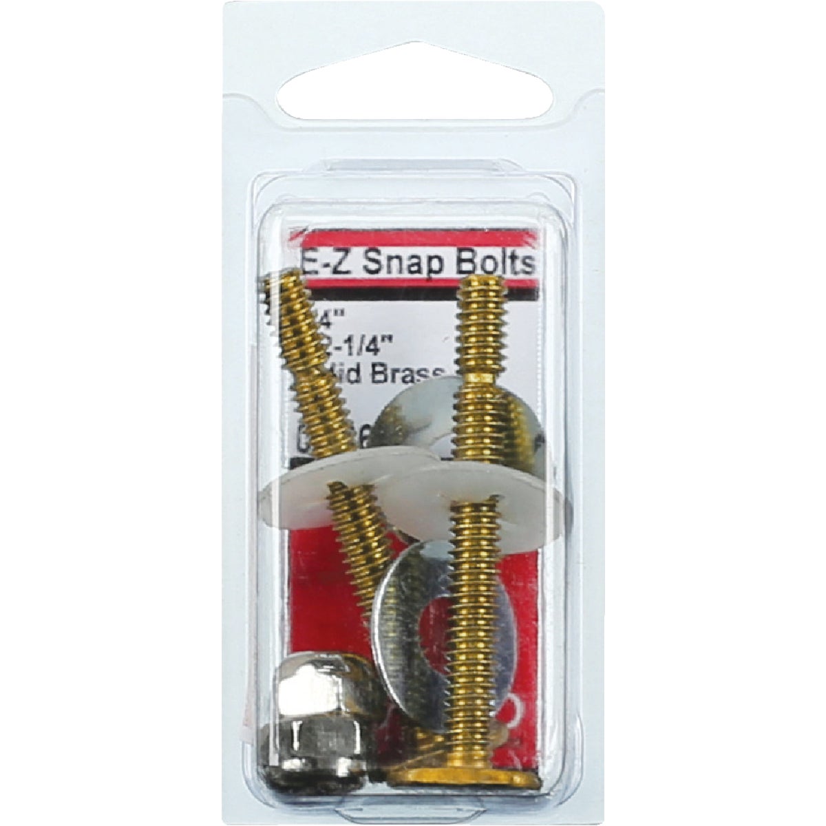 Lasco 1/4 In. x 2-1/4 In. Solid Brass Toilet Bolts (2 Pack)