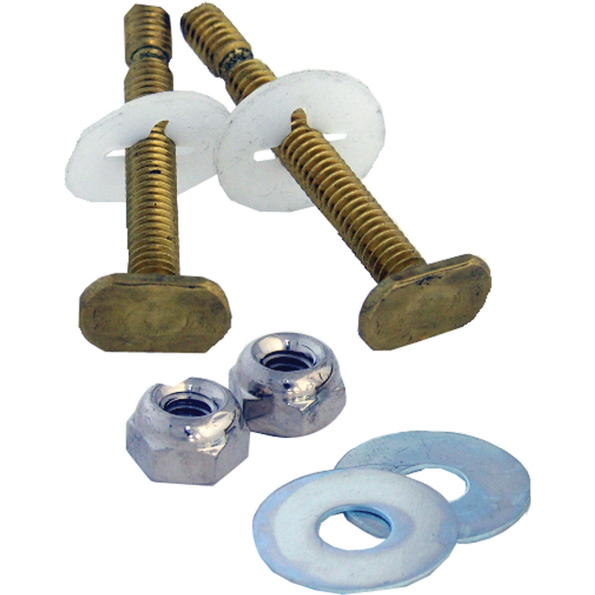 Lasco 5/16 In. x 2-1/4 In. Heavy Duty Solid Brass Toilet Bolts (2 Pack)