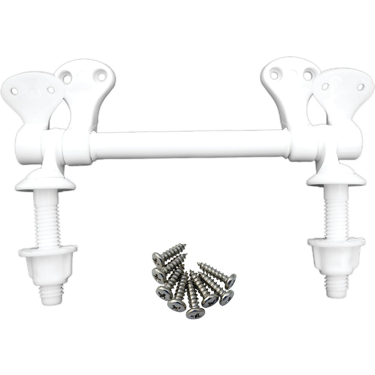 Lasco 3/8" x 2-1/2" White Plastic Toilet Seat Hinge