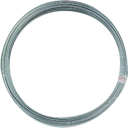 HILLMAN Anchor Wire 100 Ft. 12 Ga. Galvanized Steel Solid General Purpose Wire, Display Refill