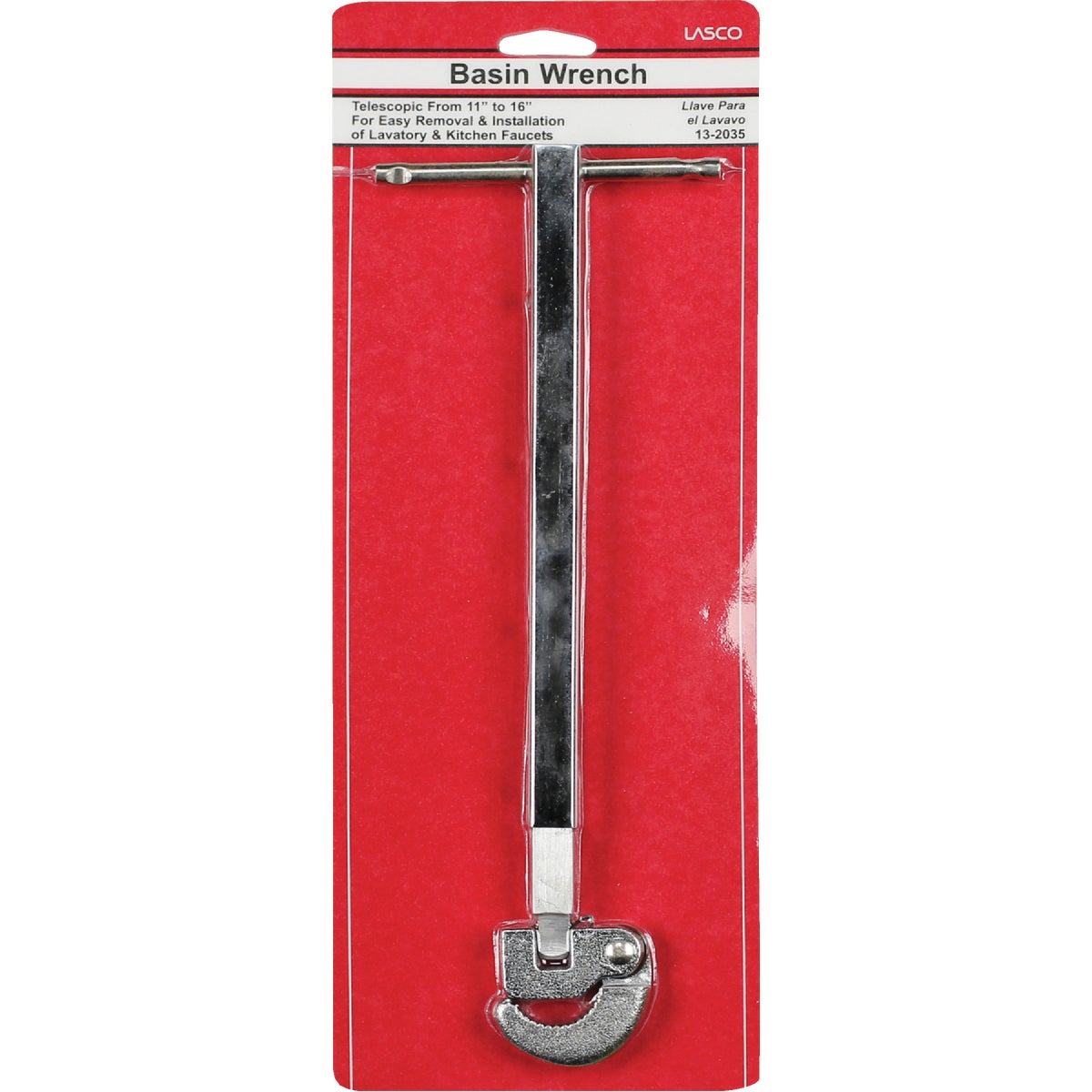 Lasco Telescopic 11.8 In. Steel Basin Wrench