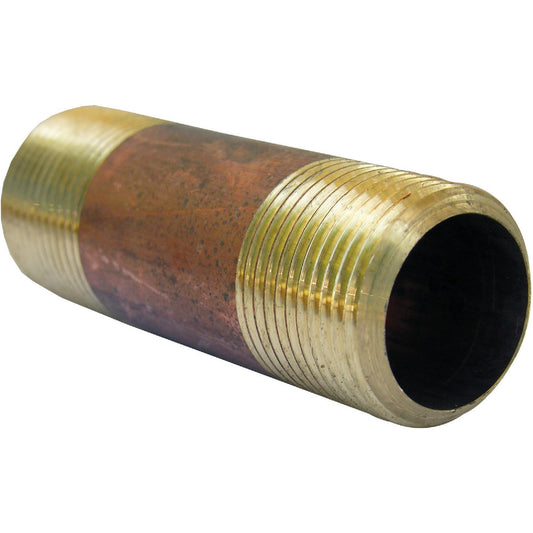 Lasco 3/4 In. x 3 In. Red Brass Nipple