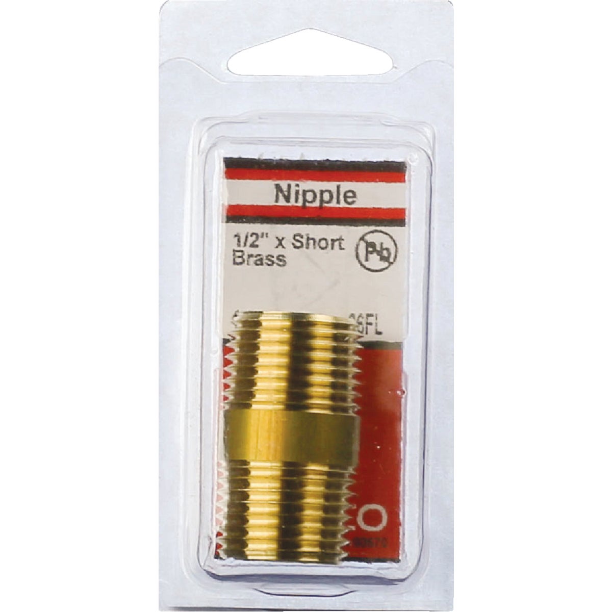 Lasco 1/2 In. MPT x 1-1/2 In. Short Brass Nipple