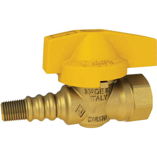 ProLine 1/2 In. Texas Pattern Forged Brass Gas Valve