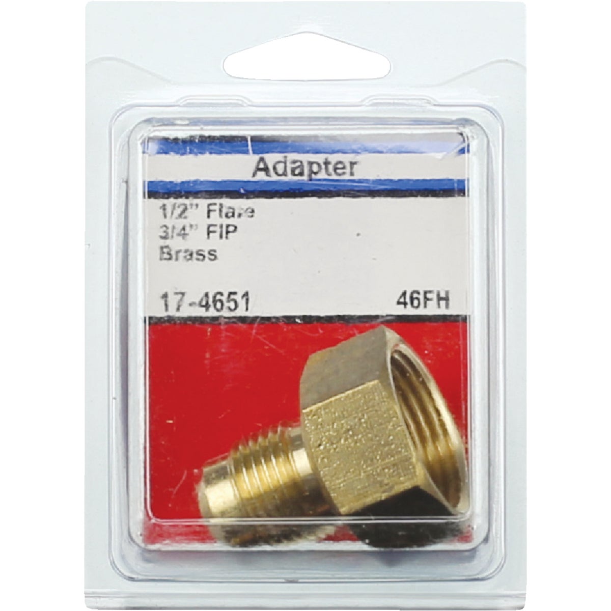 Lasco 1/2 In. M x 3/4 In. FPT Brass Flare Adapter