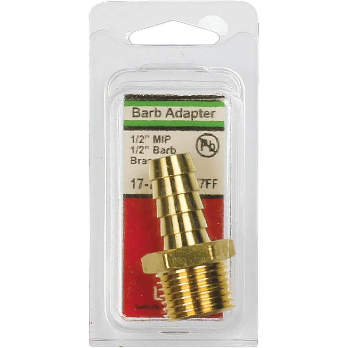 Lasco 1/2 In. MPT x 1/2 In. Brass Hose Barb Adapter