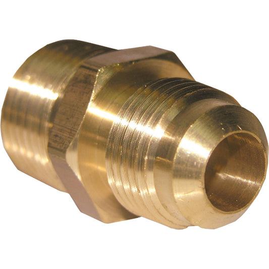 Lasco 1/2 In. M x 1/2 In. MPT Brass Flare Adapter