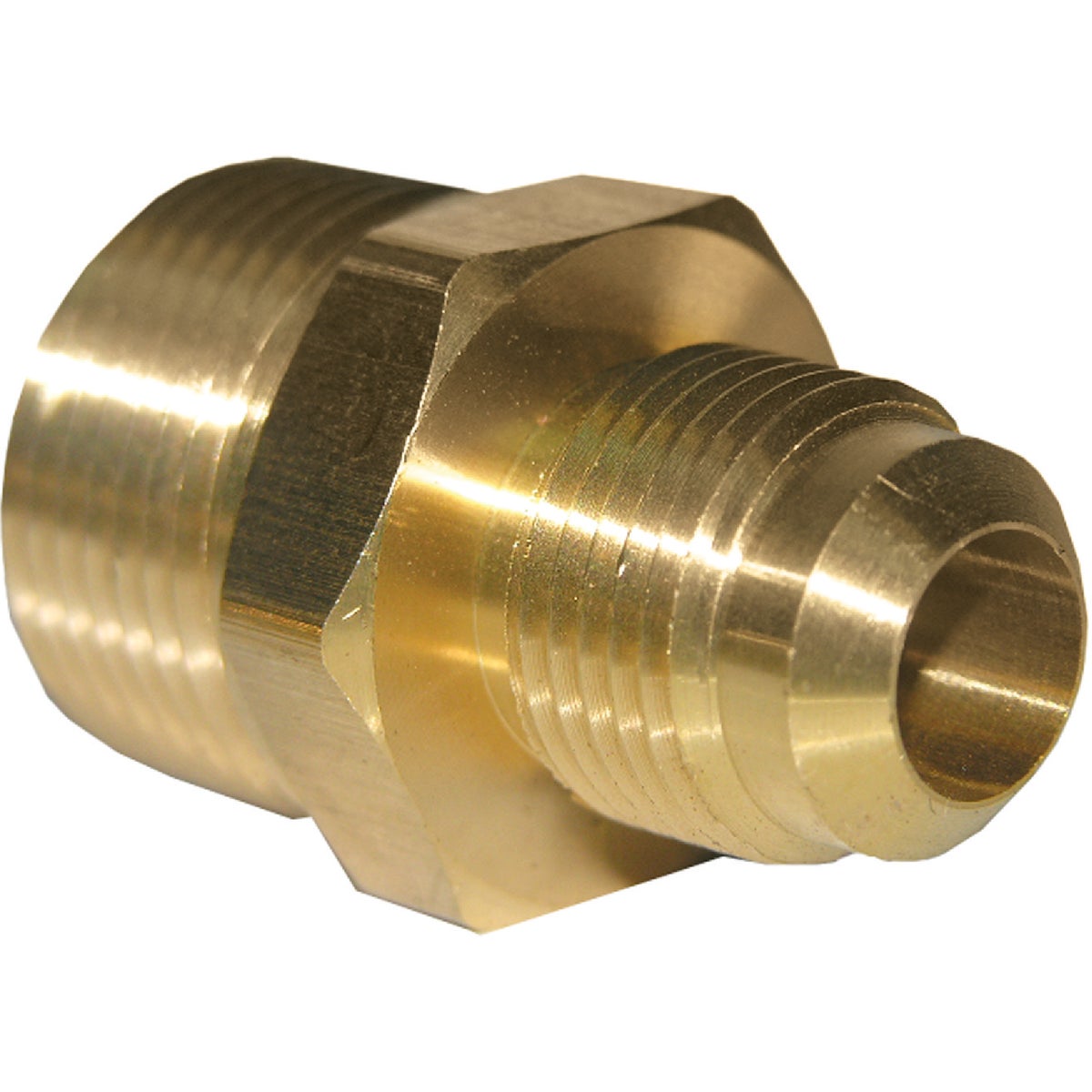 Lasco 1/2 In. M X 3/4 In. MPT Brass Flare Adapter