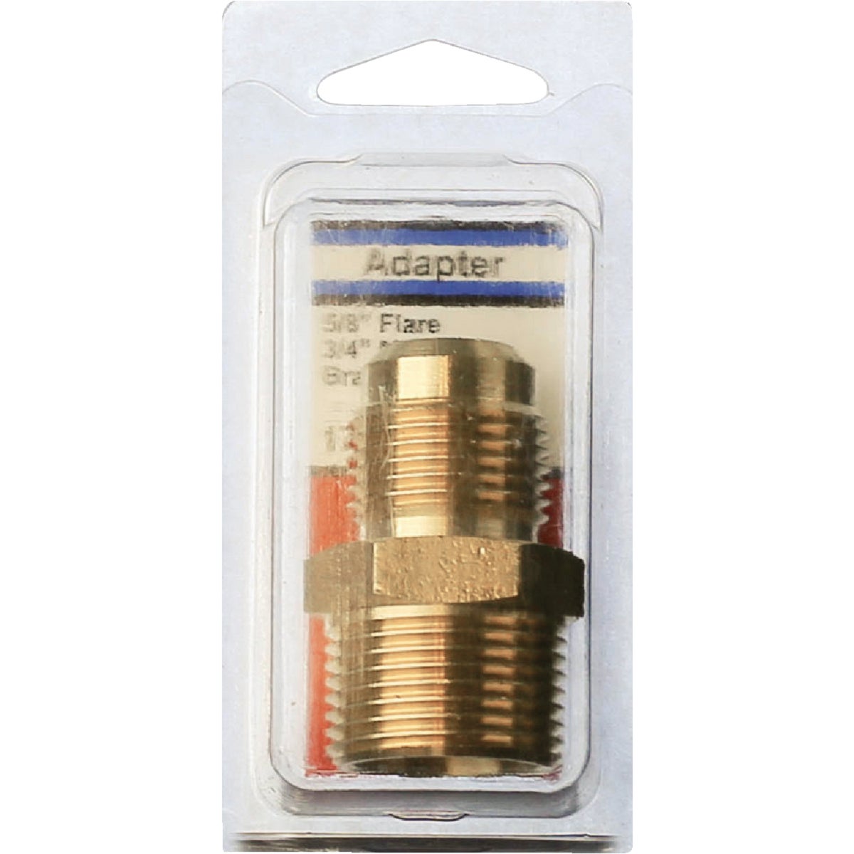 Lasco 5/8 In. M x 3/4 In. MPT Brass Flare Adapter