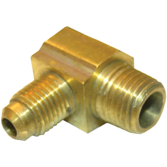 Lasco 1/4 In. MFL x 1/8 In. MPT 90 Deg. Flare Brass Elbow (1/4 Bend)