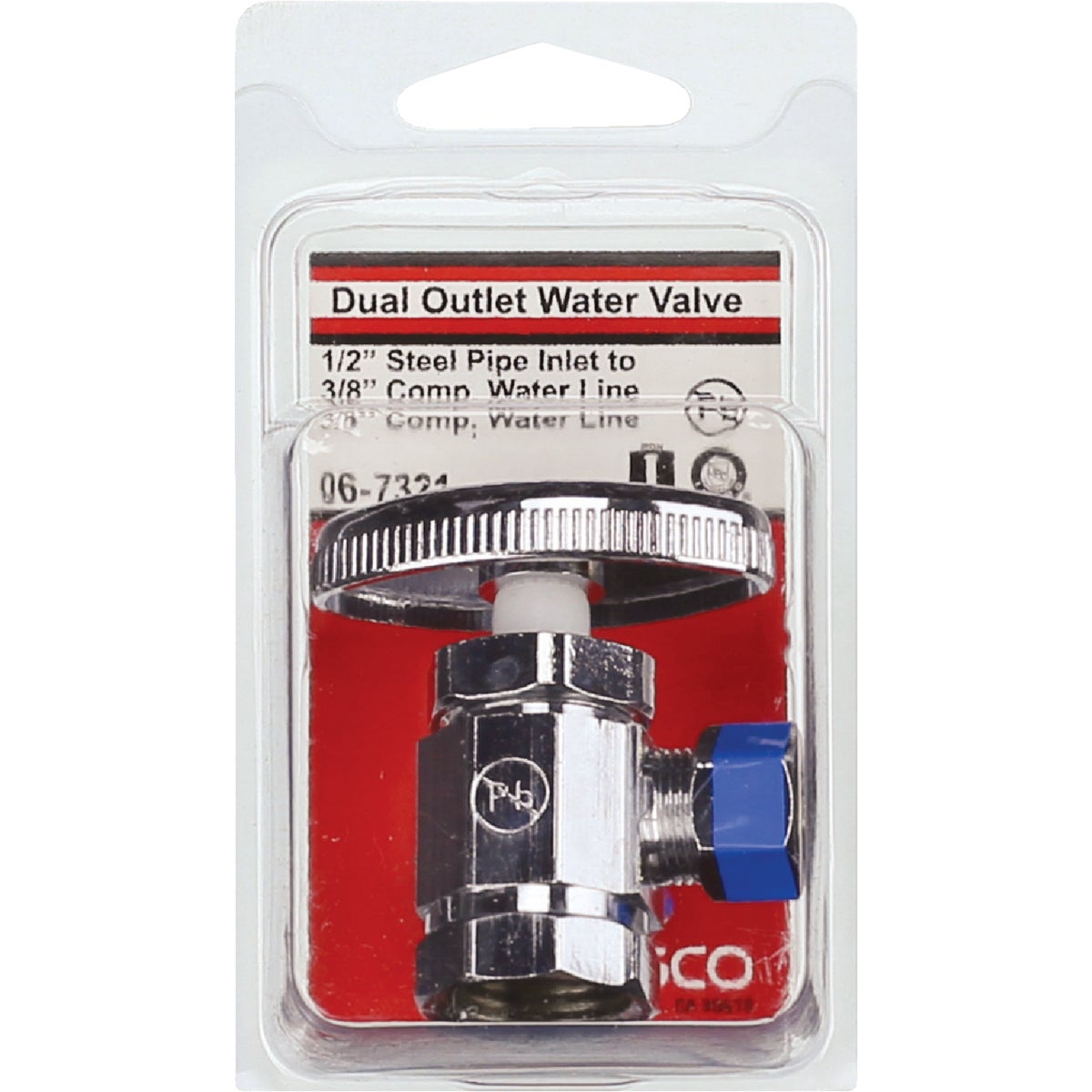 Lasco 1/2 In. IP x3/8 In. Compression x 3/8 In. Compresson Multi-=Turn Style Angle Valve