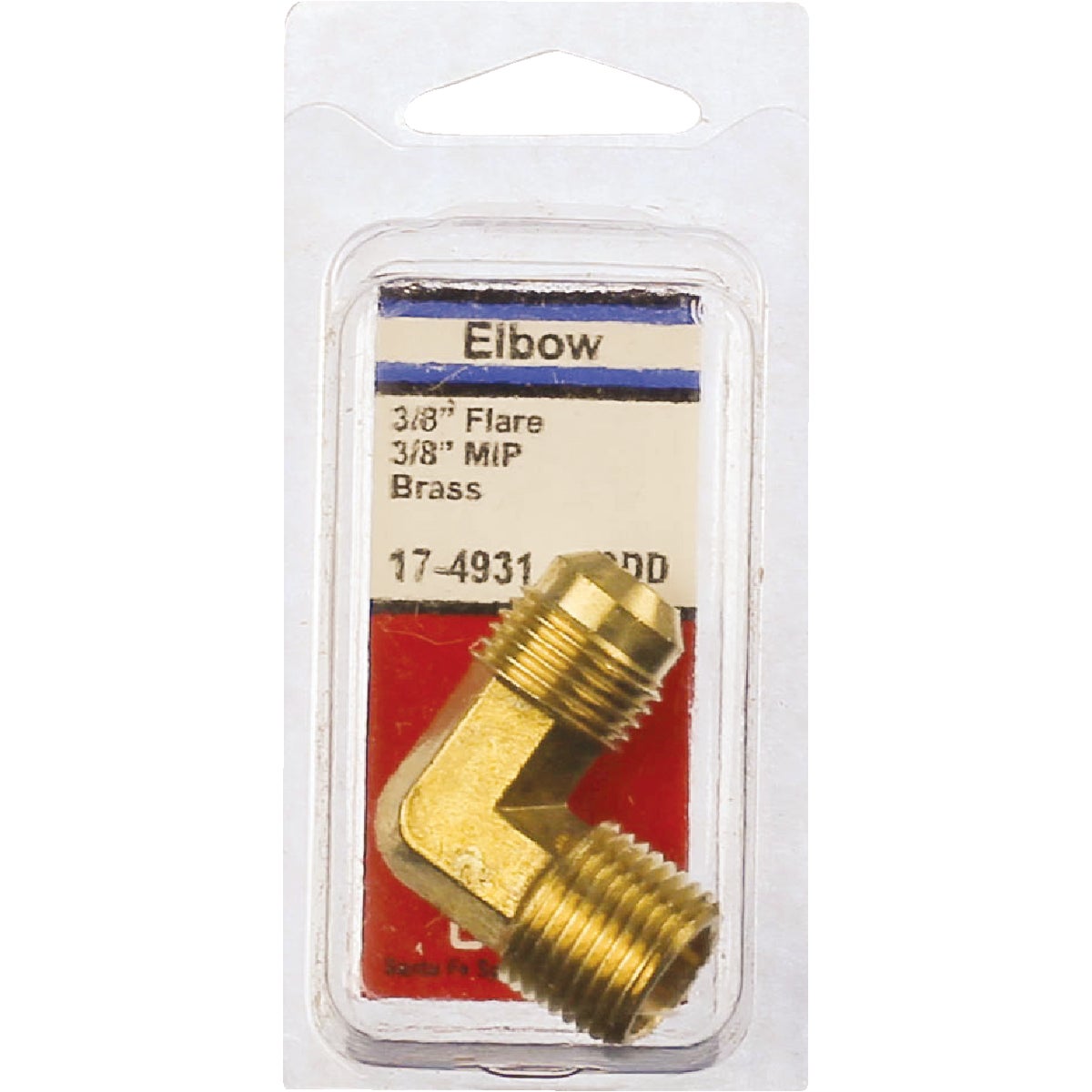 Lasco 3/8 In. MFL x 3/8 In. MPT 90 Deg. Flare Brass Elbow (1/4 Bend)