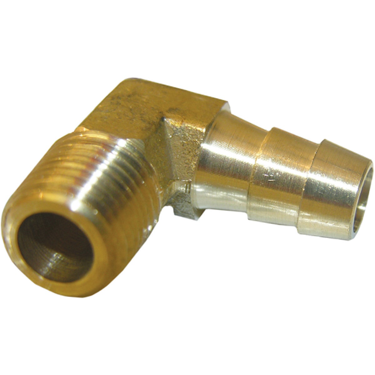 Lasco 1/4 In. MPT x 3/8 In. Hose Barbed 90 Deg. Brass Elbow (1/4 Bend)