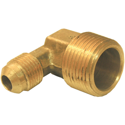 Lasco 3/8 In. MFL x 1/2 In. MPT 90 Deg. Flare Brass Elbow (1/4 Bend)