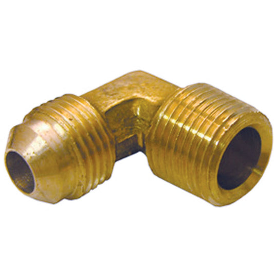 Lasco 1/2 In. MFL x 1/2 In. MPT 90 Deg. Flare Brass Elbow (1/4 Bend)