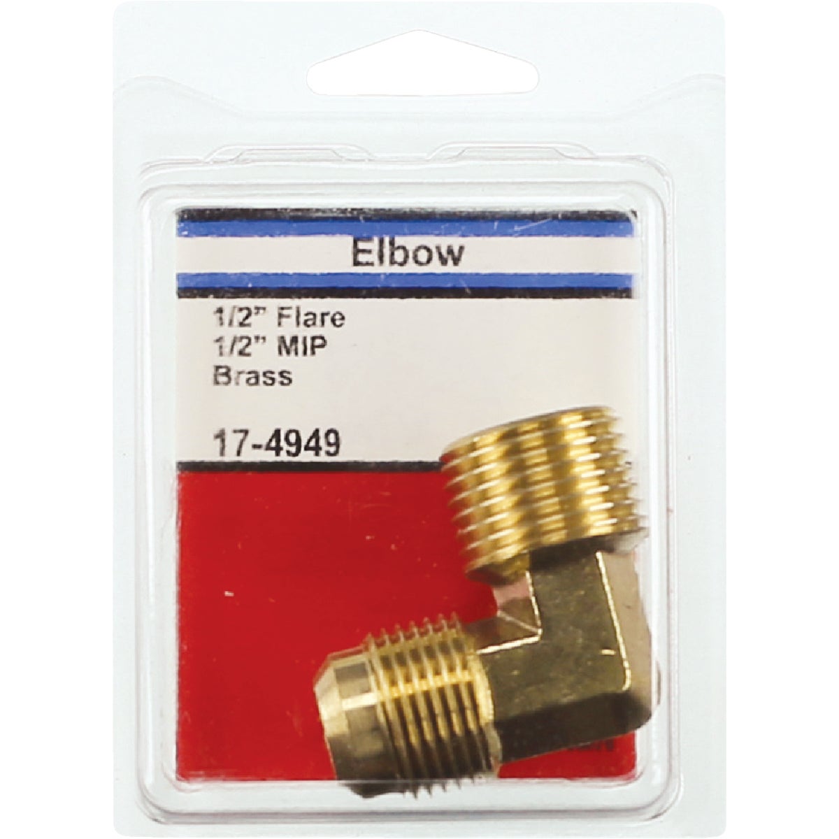 Lasco 1/2 In. MFL x 1/2 In. MPT 90 Deg. Flare Brass Elbow (1/4 Bend)