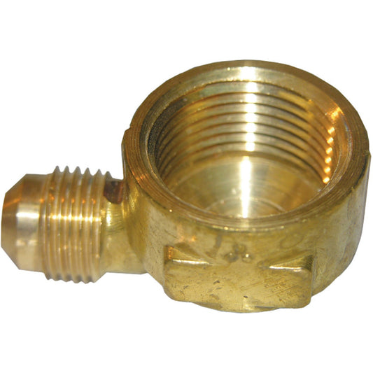 Lasco 3/8 In. MFL x 1/2 In. FPT 90 Deg. Flare Brass Elbow (1/4 Bend)