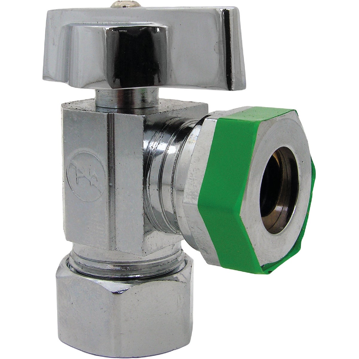 Lasco 5/8 In. Copper C Inlet x 1/2 IP Outlet 1/4 Turn Angle Valve