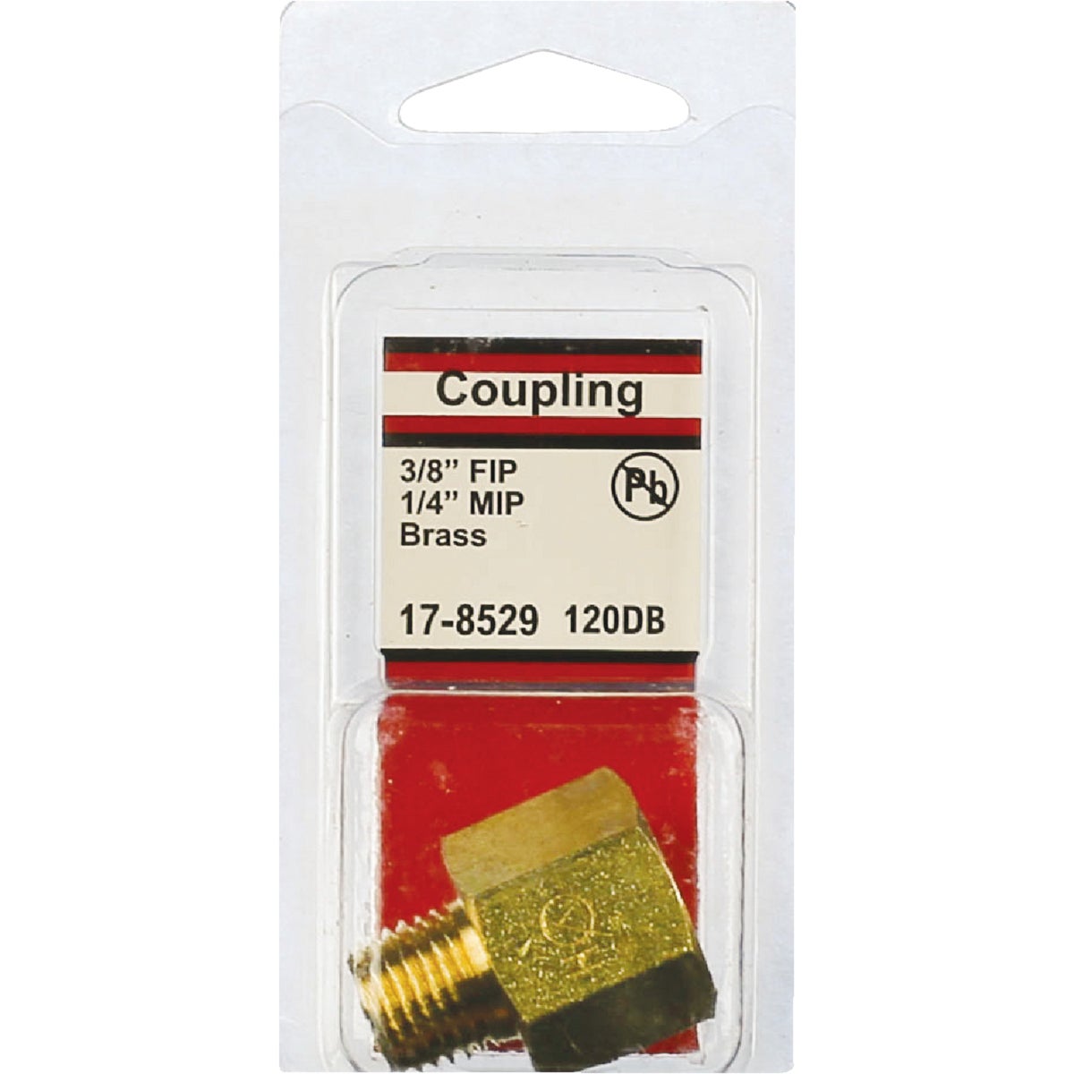 Lasco 3/8 In. FPT x 1/4 In. MPT Brass Adapter