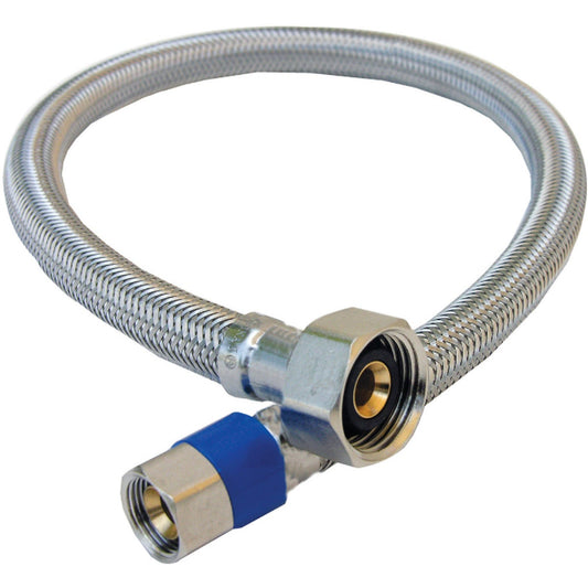 Lasco 3/8 In. C x 1/2 In. FIP x 20 In. L Stainless Steel Braided Supply Faucet Connector