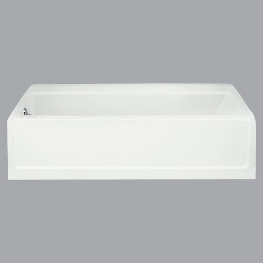 Sterling Advantage 60 In. L x 30 In. W x 15 In. D Left Drain Bathtub in White