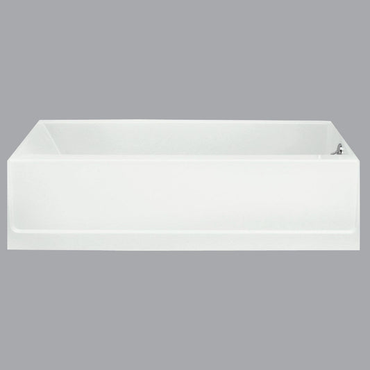 Sterling Advantage 60 In. L x 30 In. W x 15 In. D Right Drain Bathtub in White