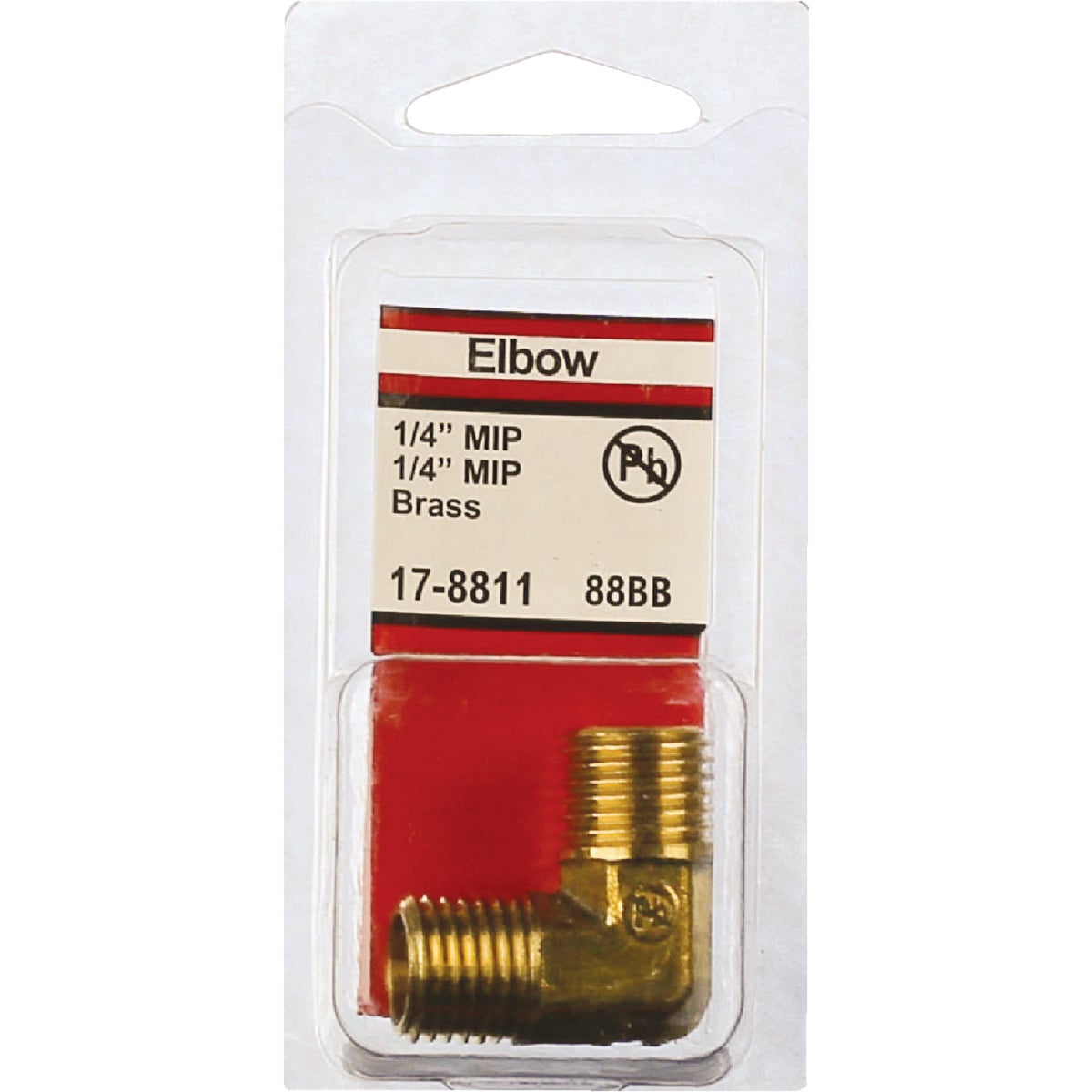 Lasco 1/4 In. MPT x 1/4 In. MPT 90 Deg. Brass Elbow (1/4 Bend)