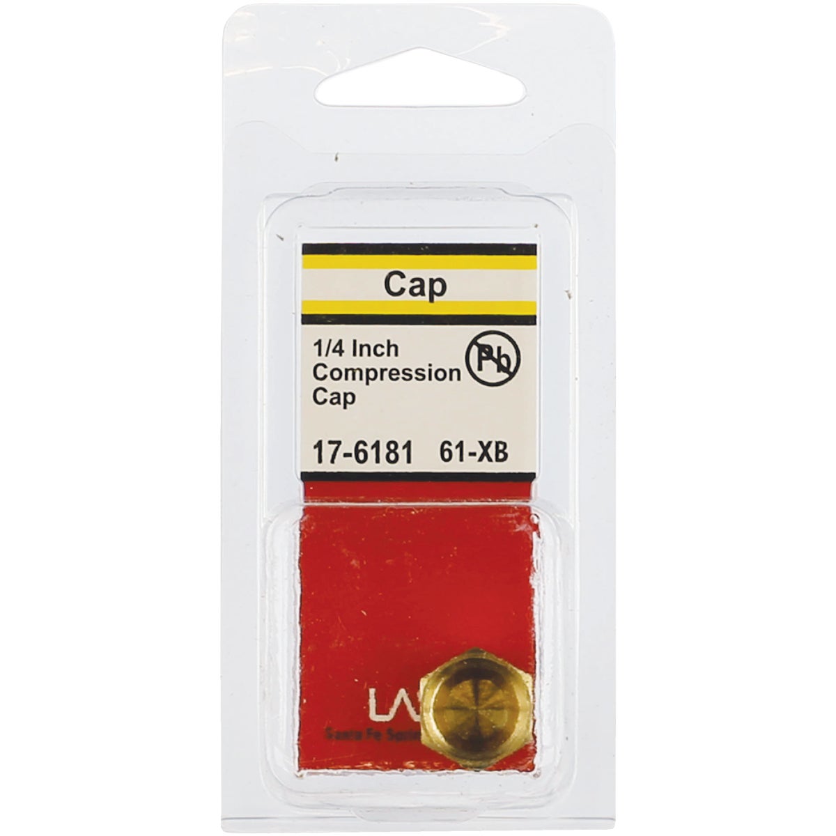 Lasco 1/4 In. Brass Compression Cap