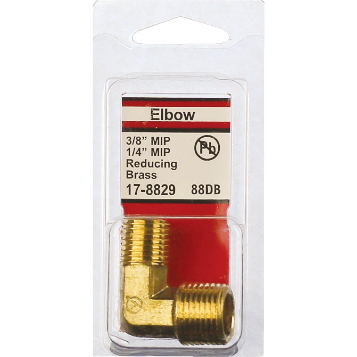 Lasco 3/8 In. MPT x 1/4 In. MPT 90 Deg. Brass Elbow (1/4 Bend)