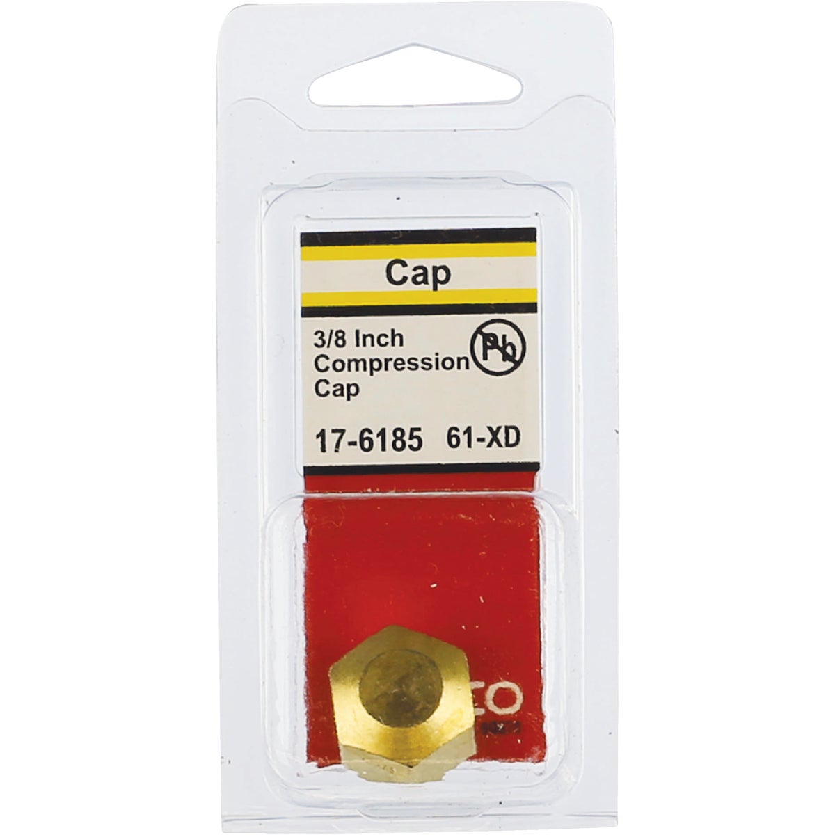 Lasco 3/8 In. Brass Compression Cap