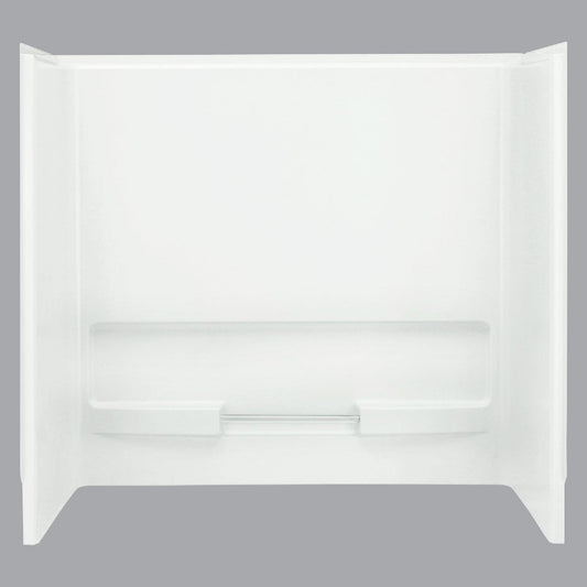 Sterling Advantage 6103 Series 3-Piece 72 In. H Tub Wall Kit in White