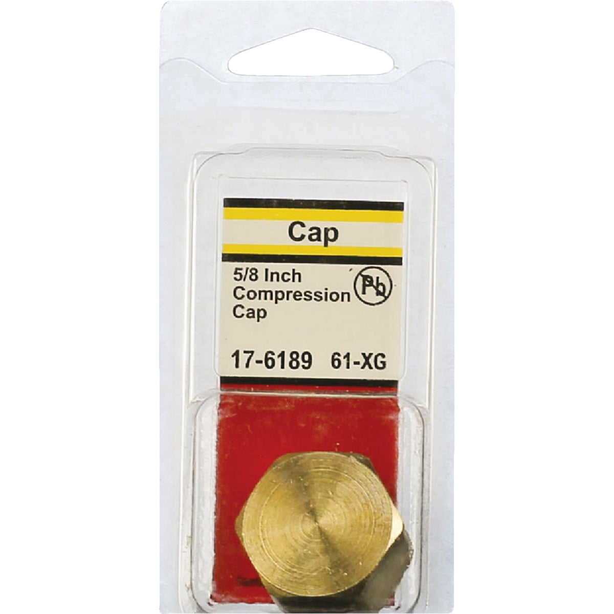 Lasco 5/8 In. Brass Compression Cap