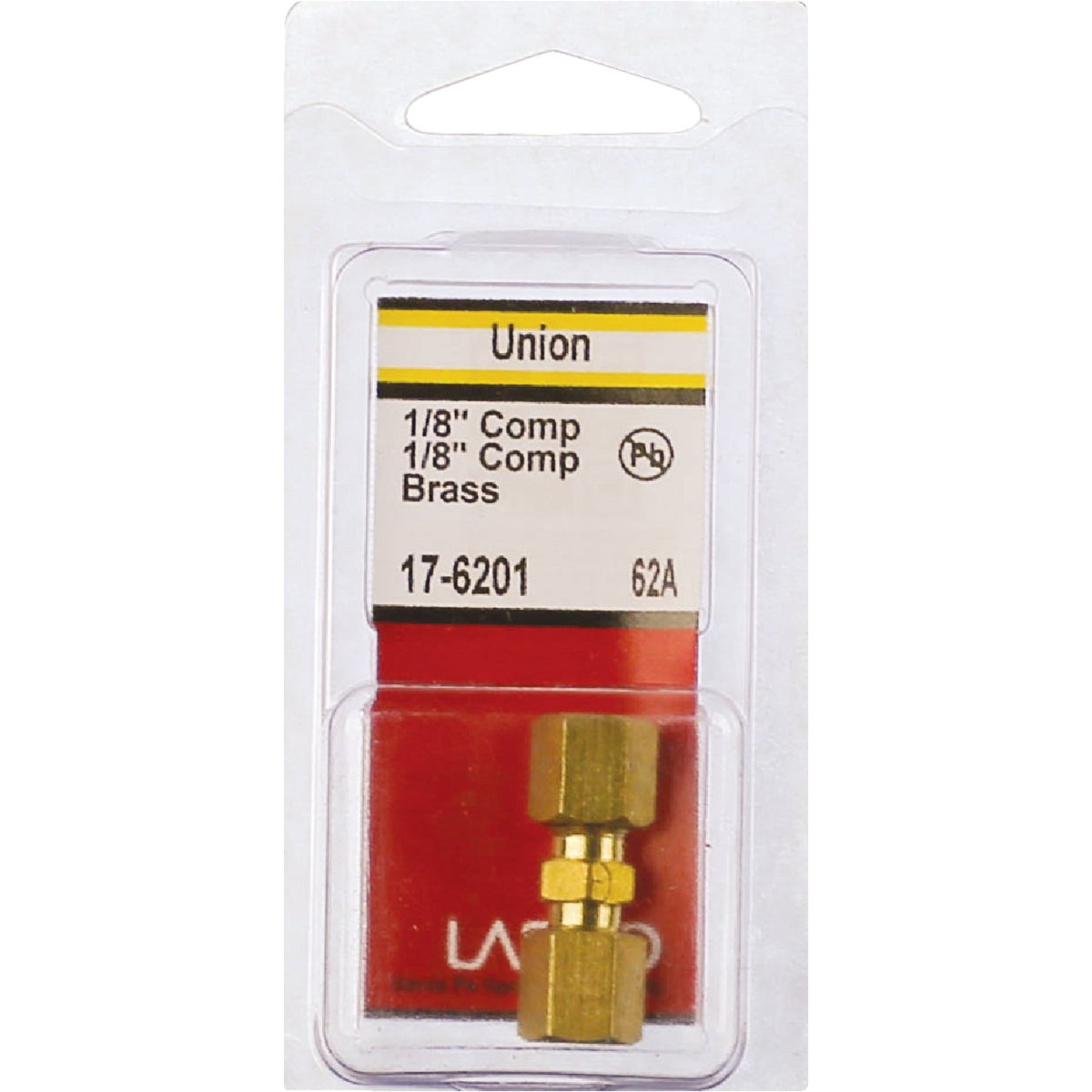 Lasco 1/8 In. x 1/8 In. Brass Compression Union