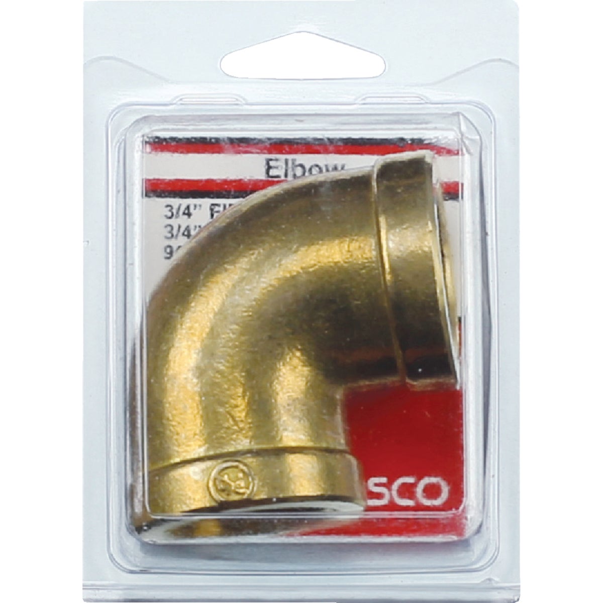 Lasco 3/4 In. FPT X 3/4 In. FPT 90 Deg. Brass Elbow (1/4 Bend)