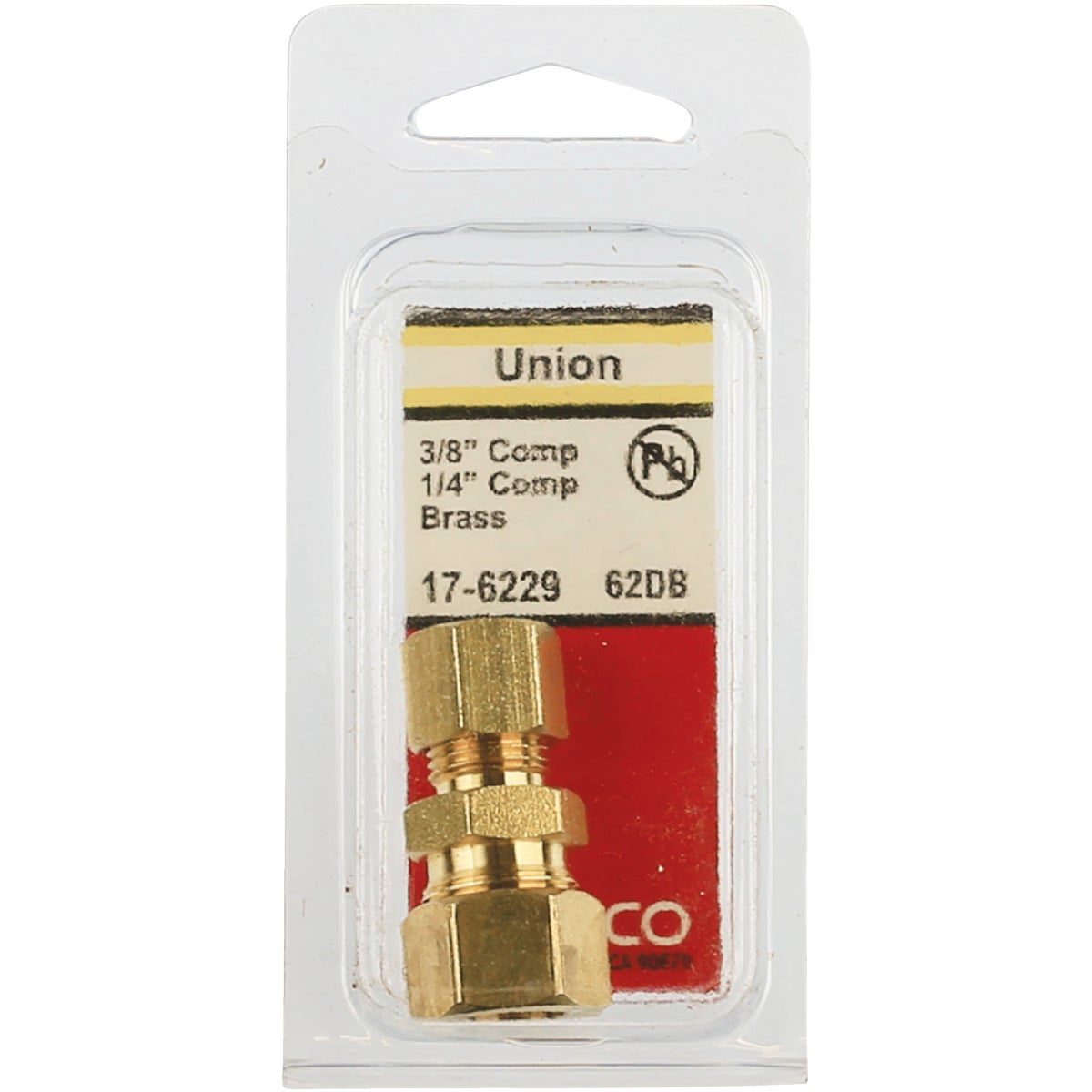 Lasco 3/8 In. x 1/4 In. Brass Reducing Compression Union