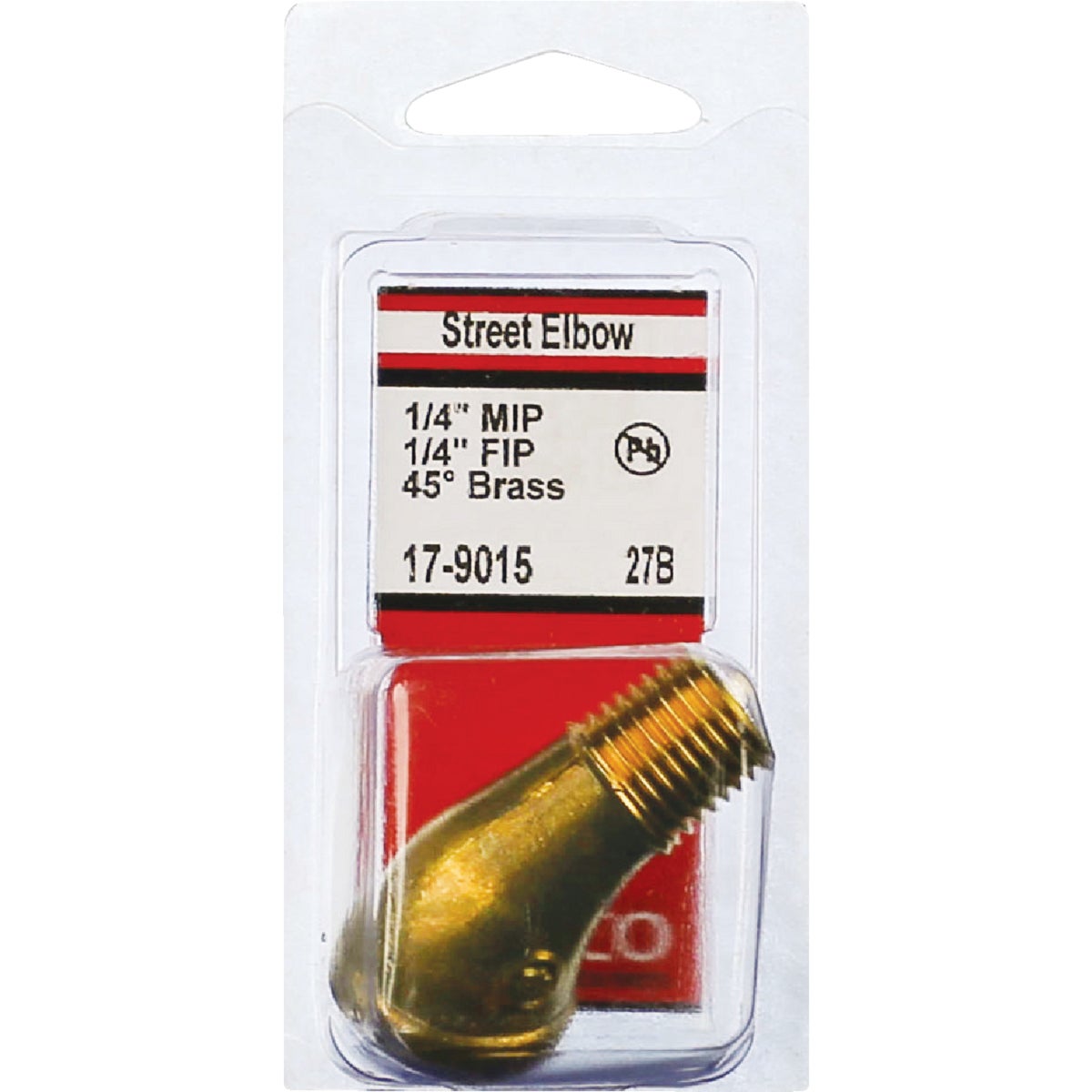 Lasco 1/4 In. FPT x 1/4 In. MPT 45 Deg. Brass Street Elbow (1/8 Bend)