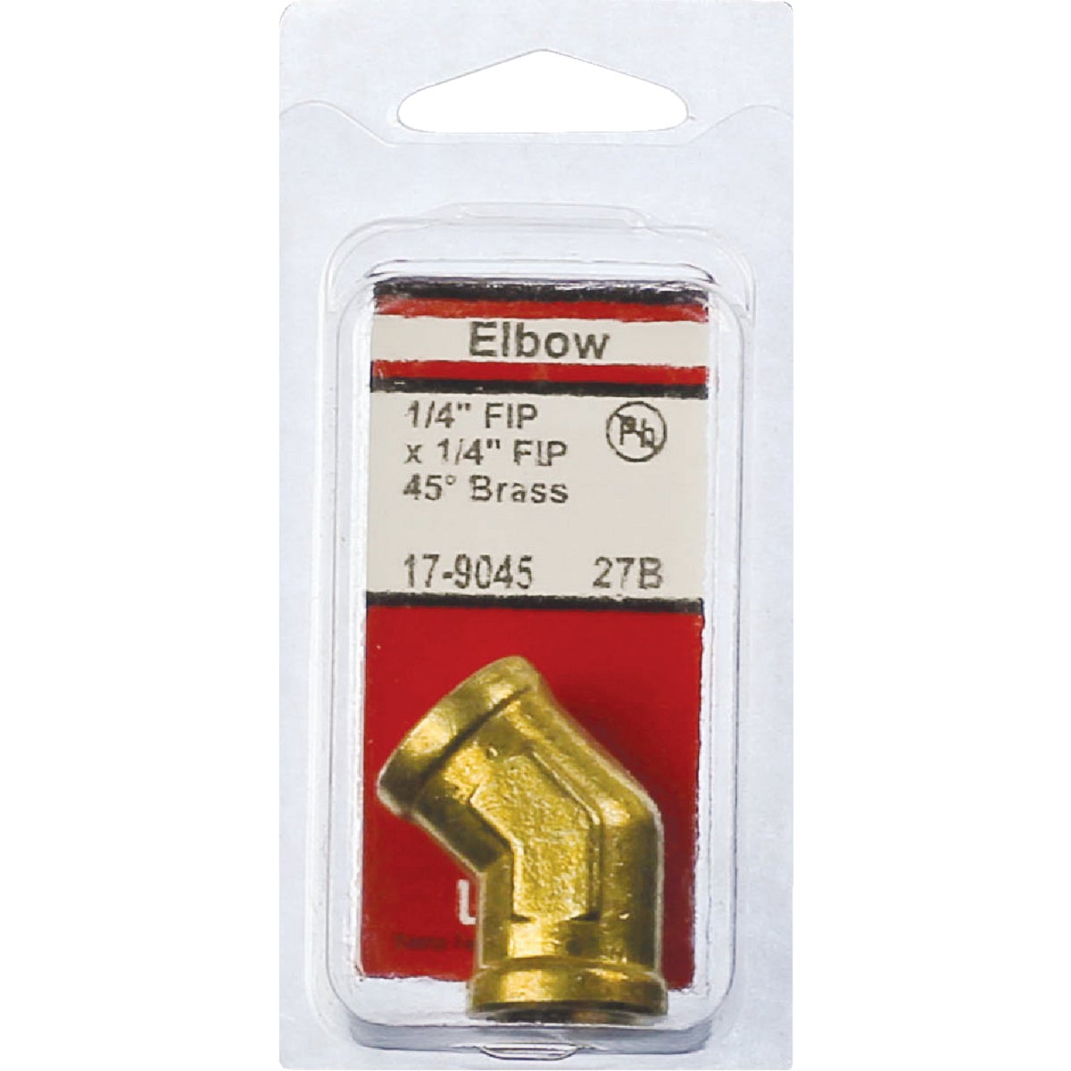 Lasco 1/4 In. FPT x 1/4 In. FPT 45 Deg. Brass Elbow (1/8 Bend)