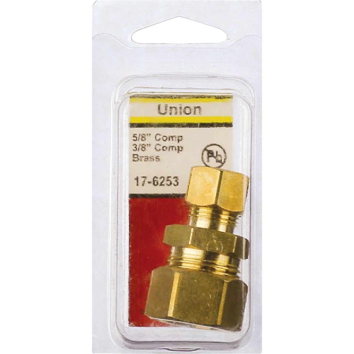 Lasco 5/8 In. x 3/8 In. Brass Reducing Compression Union