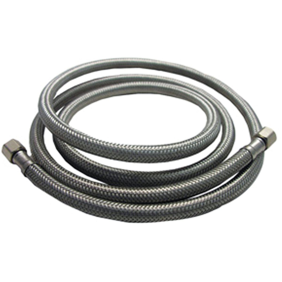 Lasco 1/4 In. x 1/4 In. x 12 In. Length Braided Supply Ice Maker Connector Hose