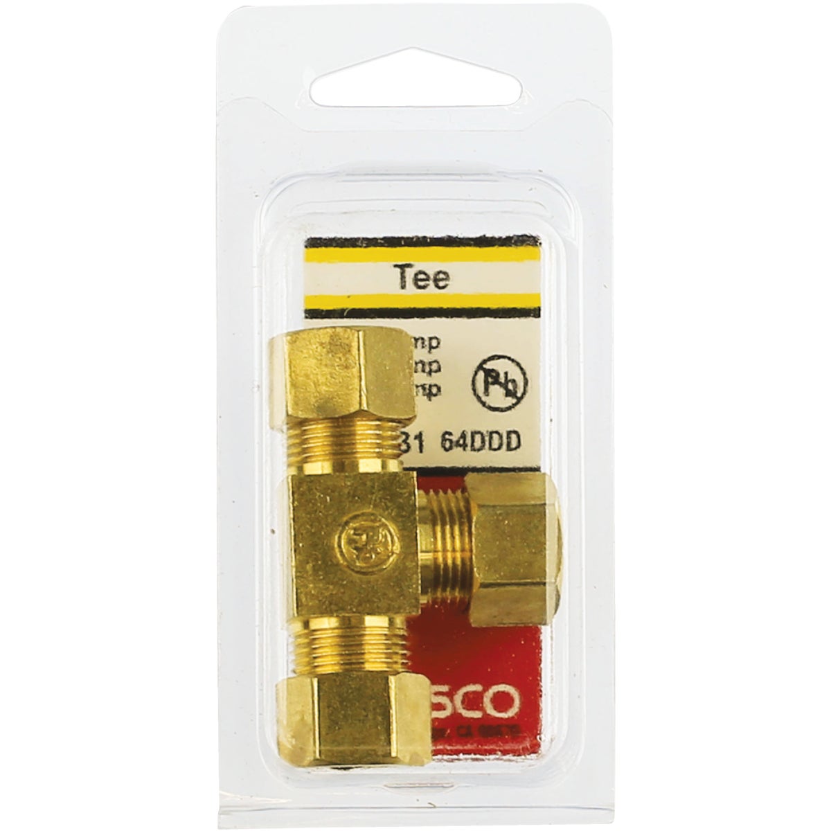 Lasco 3/8 In. x 3/8 In. x 3/8 In. Compression Brass Tee