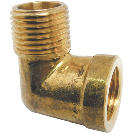 Lasco 1/2 In. FPT x 1/2 In. MPT 90 Deg. Street Brass Elbow (1/4 Bend)