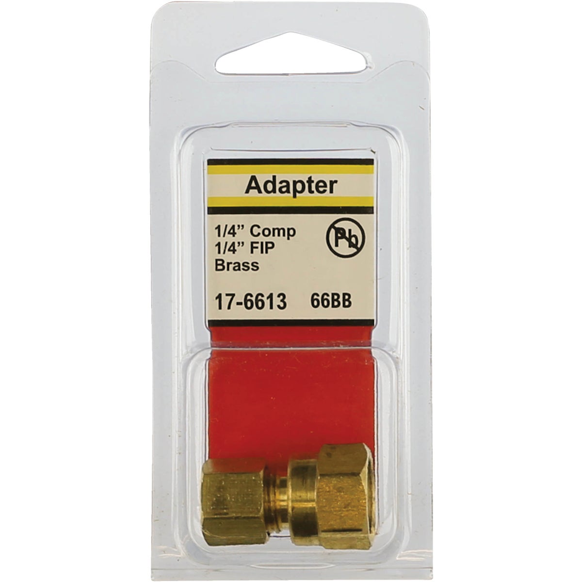 Lasco 1/4 In. C x 1/4 In. FPT Brass Compression Adapter