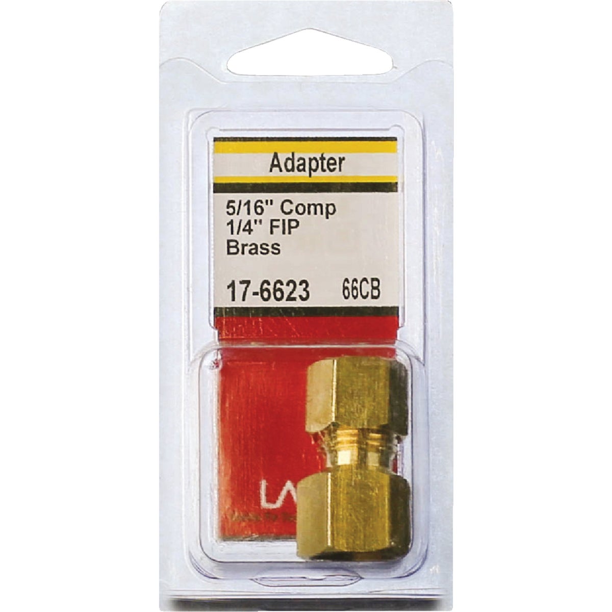 Lasco 5/16 In. C x 1/4 In. FPT Brass Compression Adapter