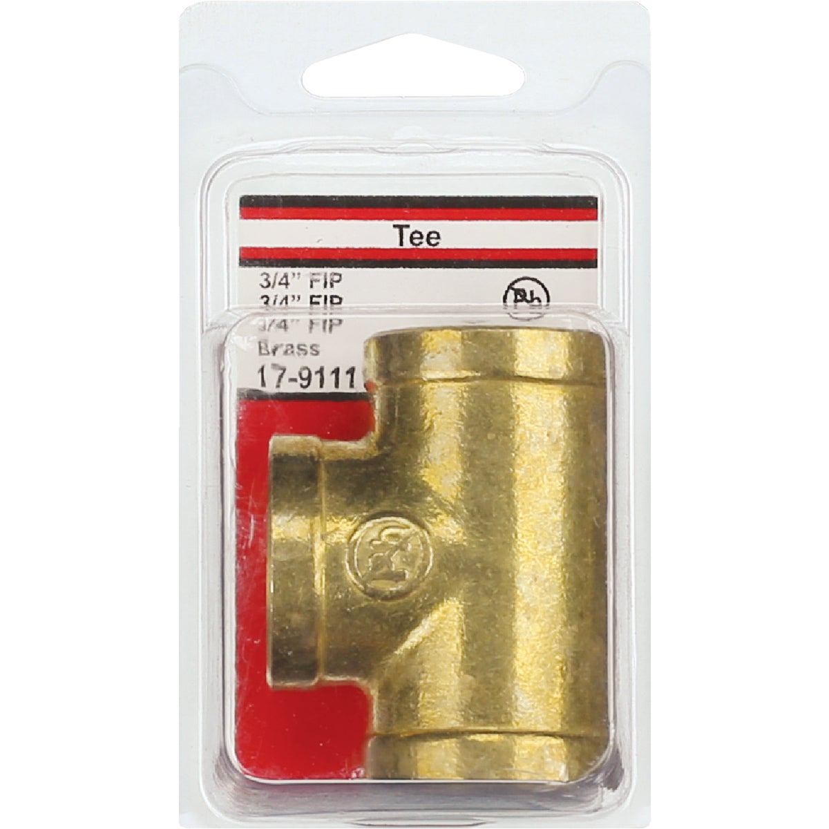 Lasco 3/4 In. FPT Yellow Brass Tee