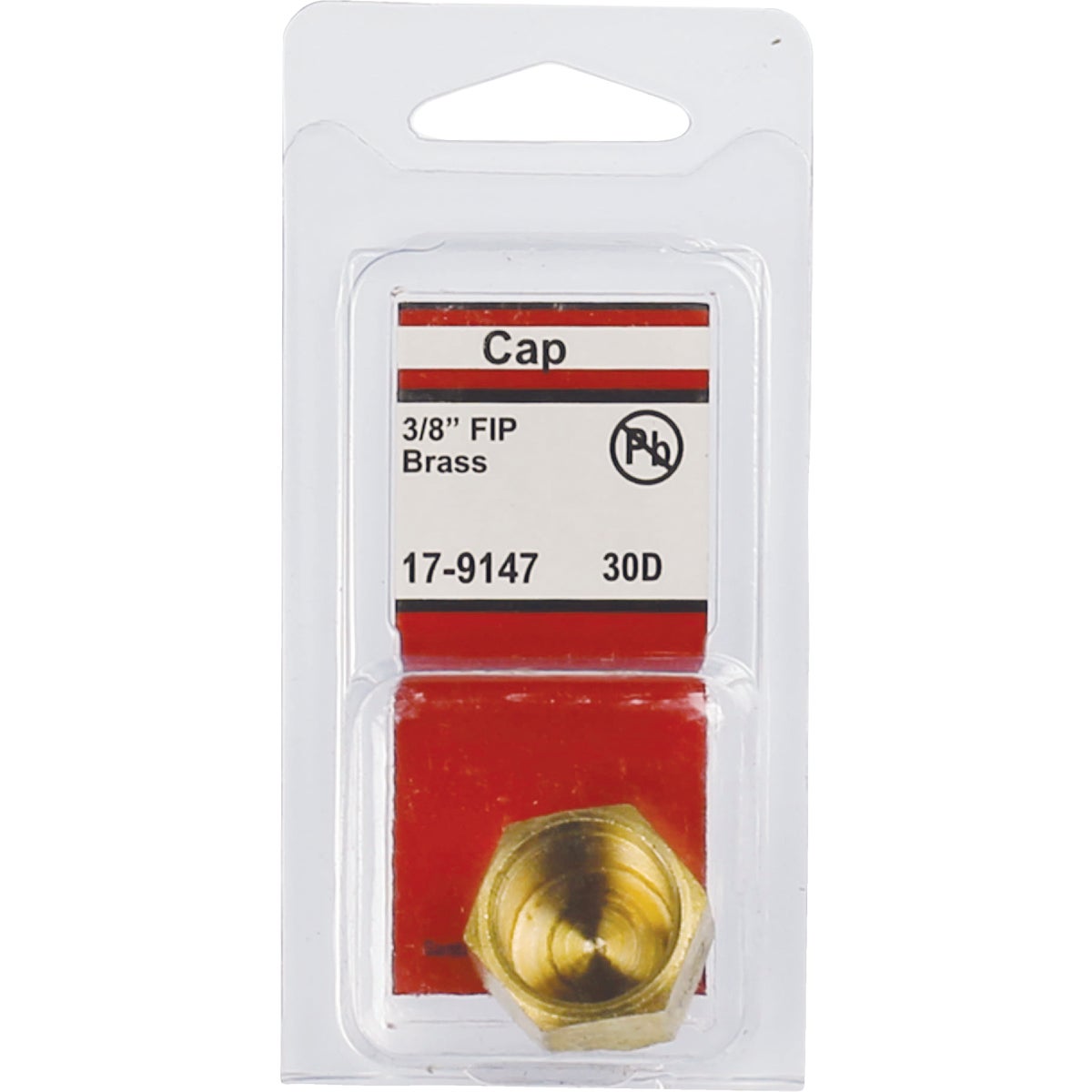 Lasco 3/8 In. Red Brass Threaded Pipe Cap