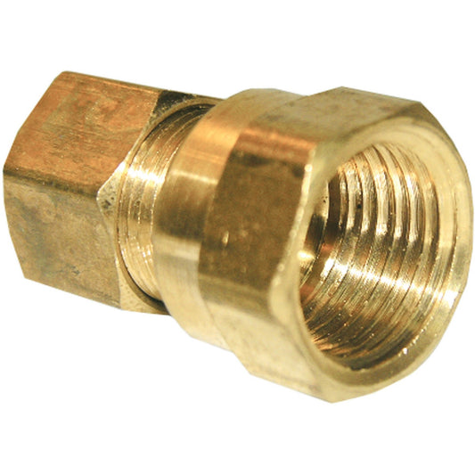 Lasco 3/8 In. C x 3/8 In. FPT Brass Compression Adapter