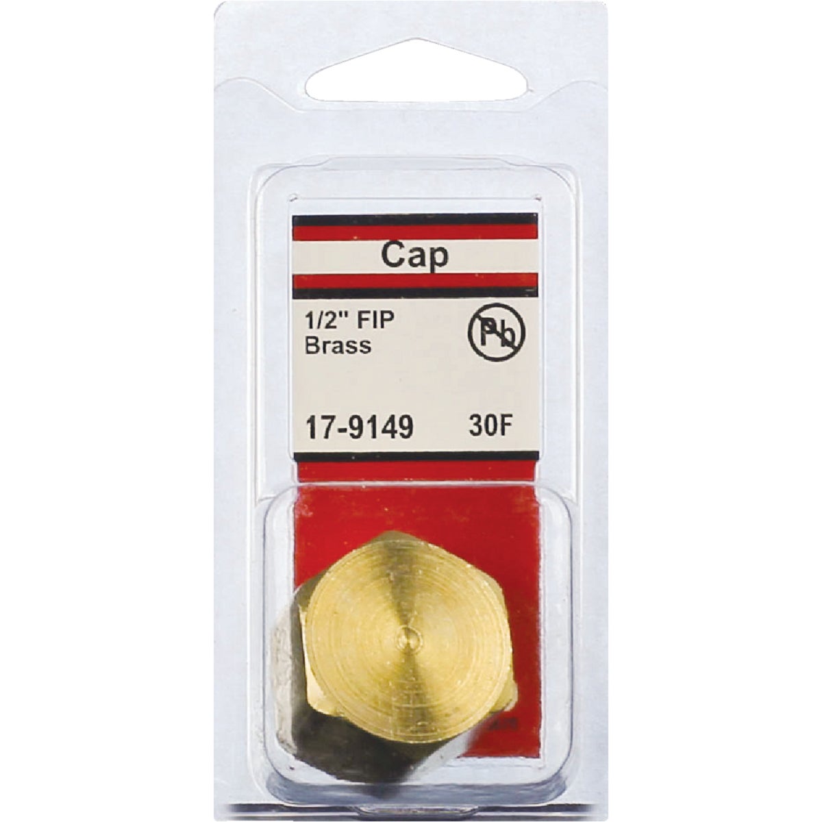 Lasco 1/2 In. Red Brass Threaded Pipe Cap