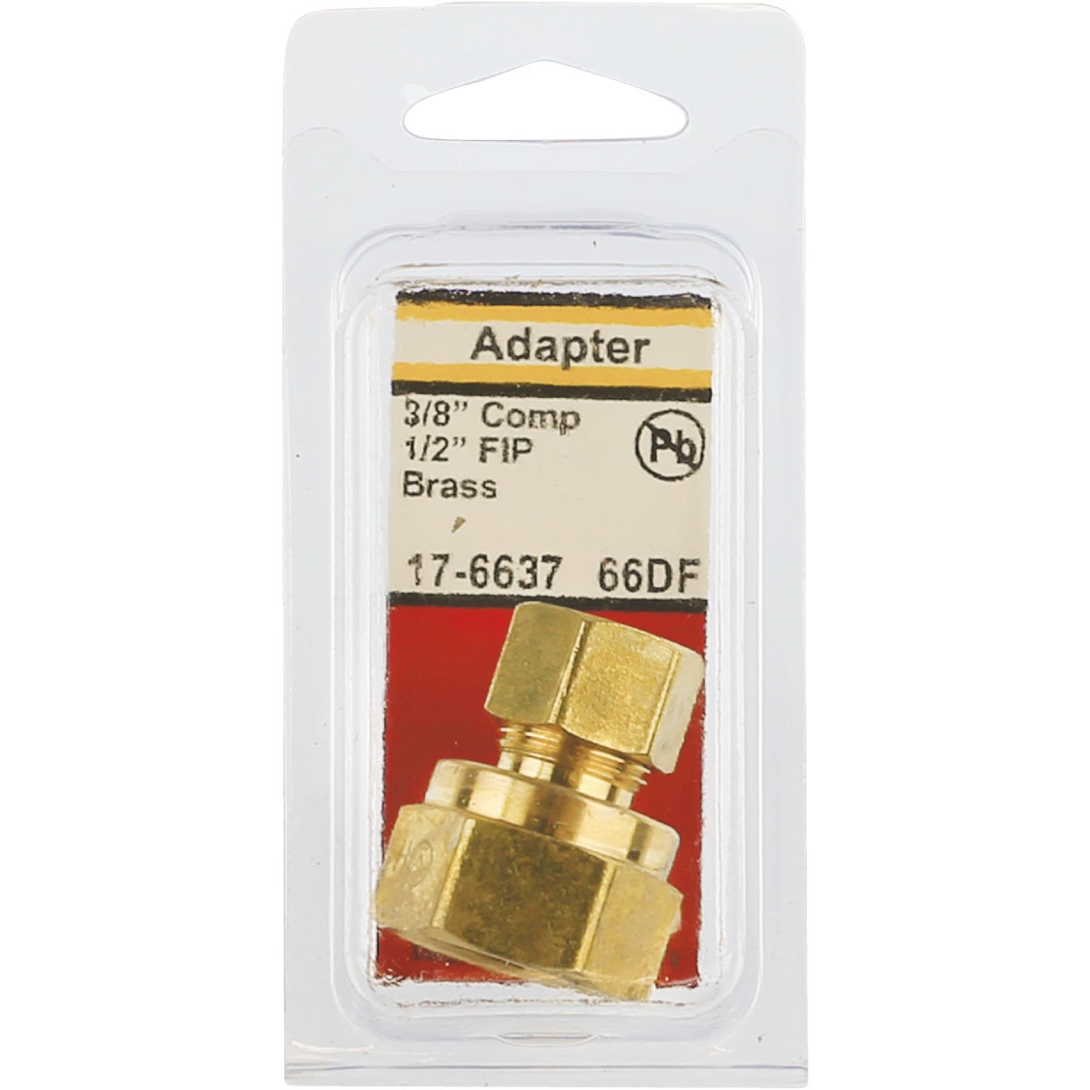 Lasco 3/8 In. C x 1/2 In. FPT Brass Compression Adapter