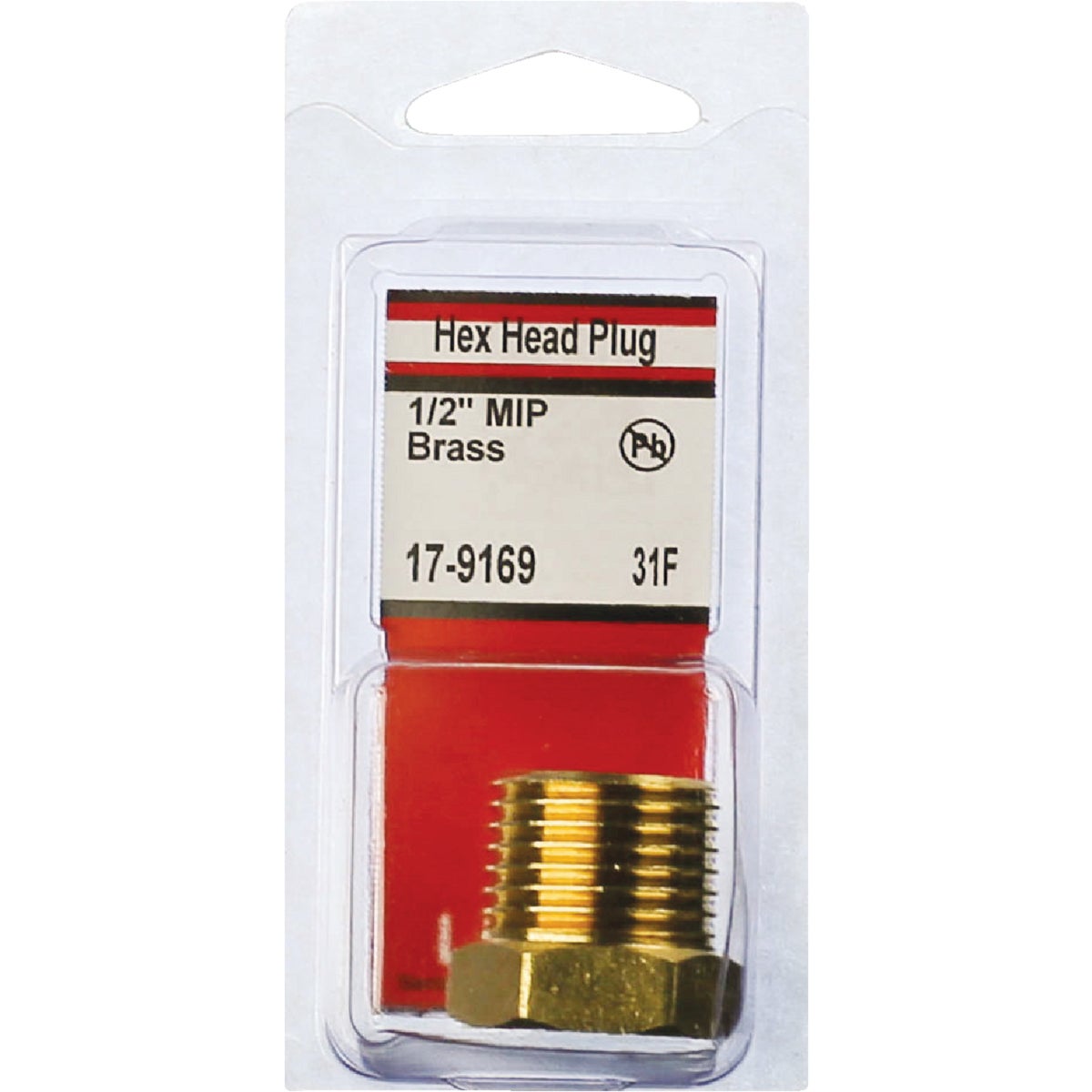 Lasco 1/2 In. MPT Brass Hex Head Plug